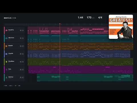 🎵 Great balls of fire - Lee Lewis Jerry (MIDI individual tracks) 🎹