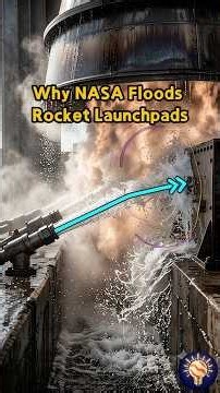 Why NASA Floods Rocket Launchpads? #nasa #rocket #science #spacex