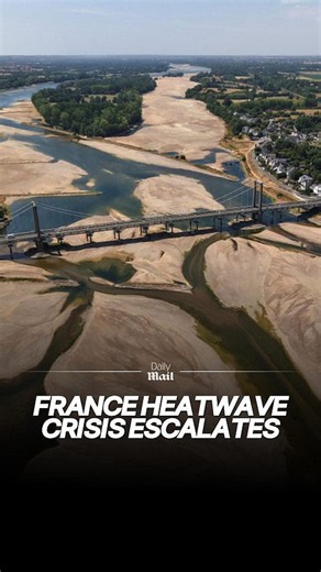 France swelters: Record heatwave dries rivers, strains hospitals