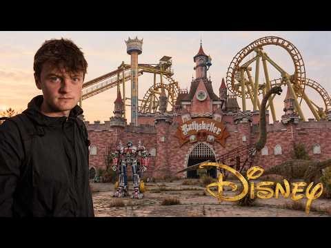 Sneaking Inside Huge Abandoned Theme Park - Fake Disney