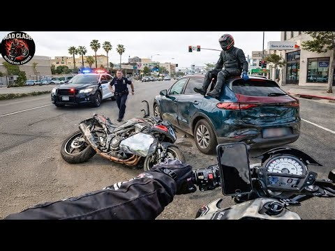 Most EXTREME Motorcycle Crashes Moment! Riders Hope Never Happen | Cops vs Bikers vs Angry People