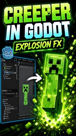 Building a Creeper in Godot | Explosion FX