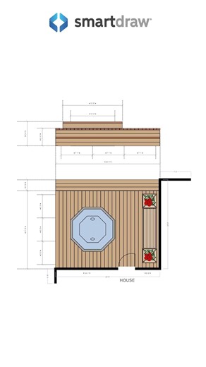 Deck Design with Hot Tub #deckbuilding #deckdesign #backyarddesign
