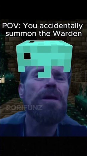 POV: You Accidentally Spawn the Warden (Hit The Road Dude Meme) #funny #minecraftmemes