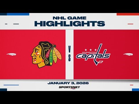 NHL Highlights | Blackhawks vs. Capitals - January 3, 2026