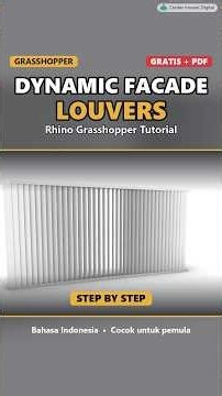 Grasshopper: Dynamic Facade Louvers #Shorts