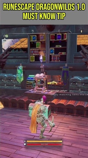 Runescape Dragonwilds 1.0 Storage Building Tip
