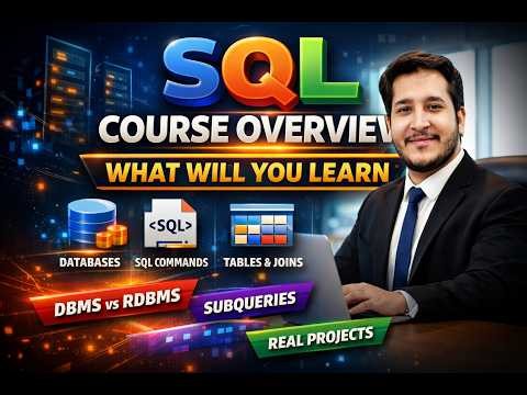 SQL Course Day 1 : Complete SQL Course Overview | Zero to Hero Roadmap 🔥#sql #mysql #database #DBMS