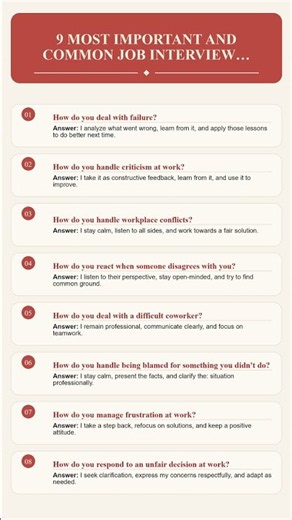 9 most important and common job interview questions and answers
