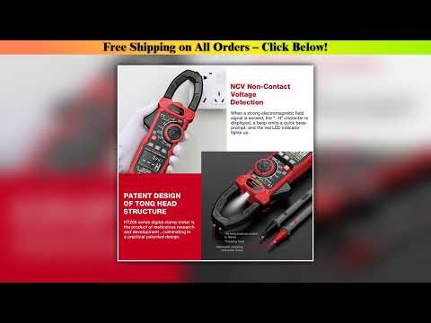 HT208A/D AC/DC Digital Clamp Meter Meter Multimeter Pinza Amperimetrica True RMS High Precision