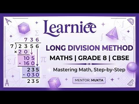 Solving Square Root by Long Division Method 🔥 | Class 8 CBSE Maths | Step-by-Step | Mukta