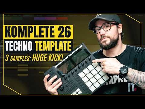 Komplete 26 Workflow pt 1: Hypnotic Techno Kick on Maschine MK3