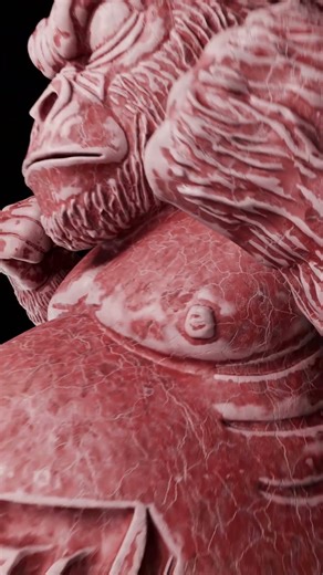 3D model to Bas relief #blender3d #blender #3dprinting #cnc #cncmachine #hieghtmap #3dtexturing