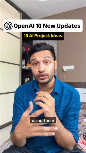 10 AI Project Ideas with New @OpenAI Updates #ai #openai #projects