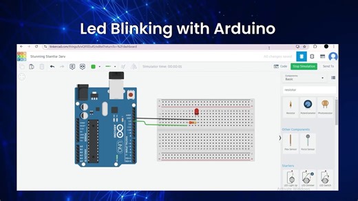 LED Blinking with Arduino | Robotics Project 1080p