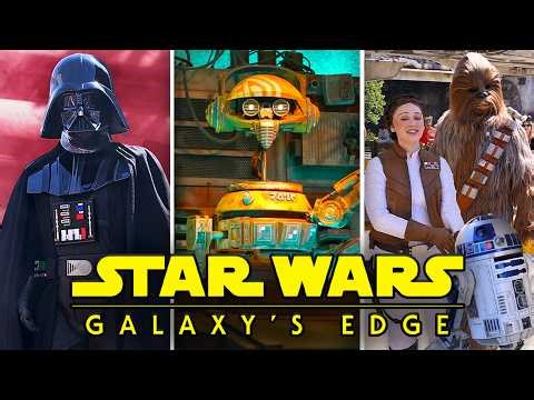NEW Star Wars: Galaxy's Edge - Darth Vader, Han Solo & Leia Arrive at Disneyland Full Tour [4K]