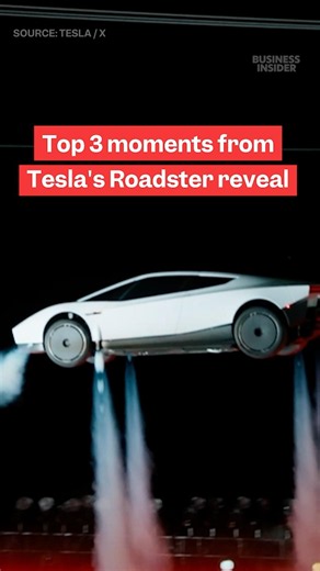 #Tesla reveals #Roadster able to drive upside down, launch in air, hit 60 mph in less than 1 second