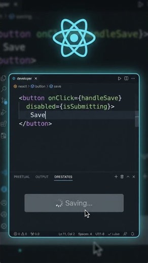 🚀 React Tip 47 – Disable Buttons While Submitting