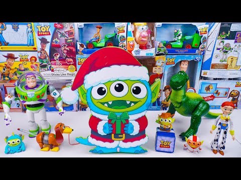 Unboxing Disney Pixar Toy Story toy collection ASMR | Mystery Alien Box & Buzz Lightyear & Rex