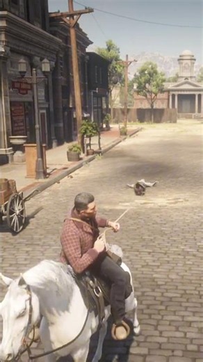 INSANE RDR2 Gameplay! Girl Dragged by Rope During WILD Escape Chase #shorts #gaming