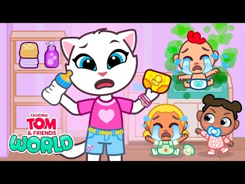 Babysitting Gone Wrong 😂👶 Talking Tom & Friends: World (#shorts Compilation)