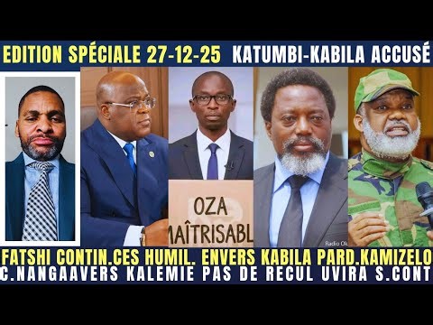 FATSHI CONTIN. CES HUMILIAT. ENVERS KABILA PARD.KAMIZELO C.NANGAA VERS KALEMIE PAS DE RECUL UVIRA CO