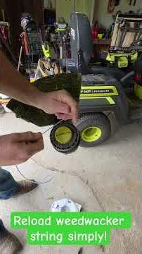 RYOBI string trimmer string replacement made easy #RYOBI #lawncare #summer #landscaping