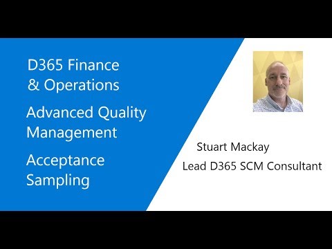 D365 F&O Advanced Quality Management - Acceptance sampling