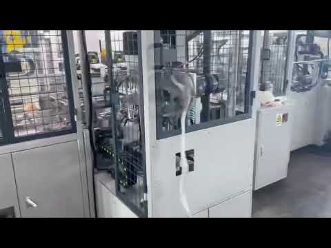 Fully Automatic Paper Bag Making Machine with Rope Insert Function | High Speed Production