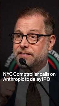 NYC Comptroller calls on Anthropic to delay IPO