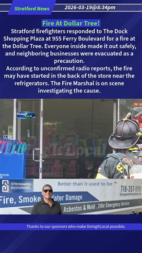 Fire At Dollar Tree! #StratfordCT, #StratfordNews, #DollarTree