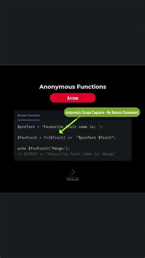 STOP Writing PHP Functions Like This 😳 Learn Anonymous Functions in 15s! #coding #programming #php
