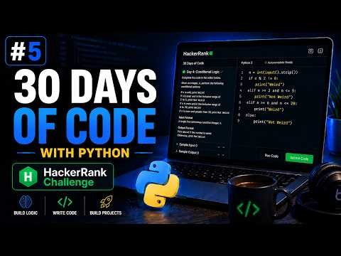 🚀 30 Days of Code with Python | HackerRank Challenge - Day 5