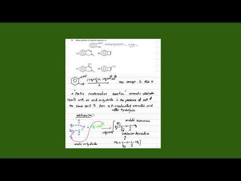 Perkin condensation/Carbonyl compounds/ IIT-JEE/NEET/ORGANIC CHEMISTRY 