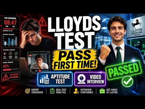How To Pass Lloyds Assessment Test & Interview | Lloyds Video Interview Questions & Answers |