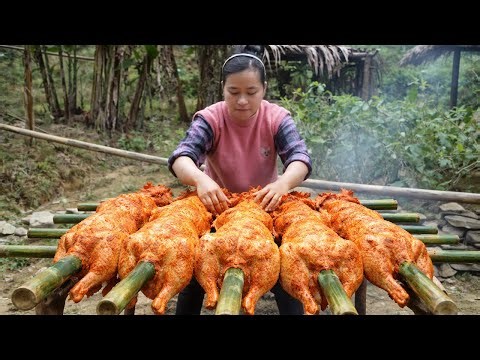 Open-Fire Bamboo Chicken: A Cozy Outdoor Cooking Adventure