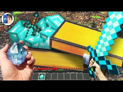 Minecraft in Real Life POV - DIAMOND TREASURES in Realistic Minecraft Minecraft En La vida Real