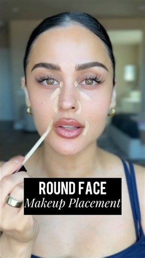 Round Face Makeup Placement l Christen Dominique