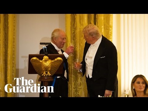 Jokes, condolences and a shiny gift: Trump and King Charles speak at US state dinner