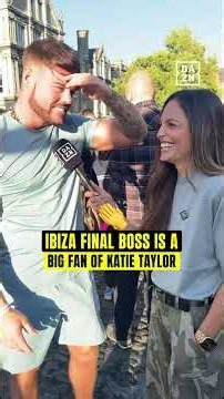The Ibiza Final Boss is fighting next week, but he couldn't miss Katie Taylor in a stadium fight 👀
