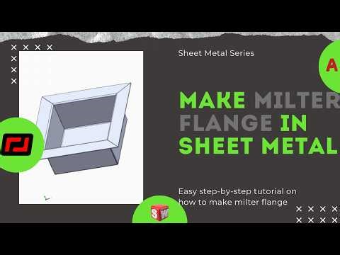 Miter Flange in SolidWorks | Sheet Metal Tutorial 🔥 #ramscad #solidworks 