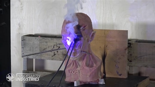 He fired an 80W laser cannon… without seeing where it hit