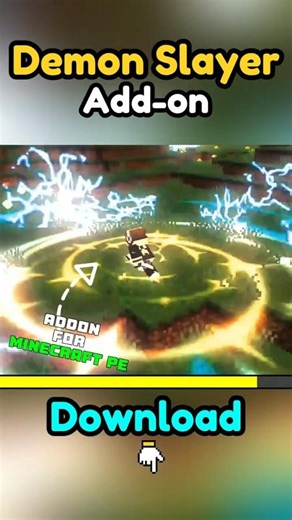 EPIC Demon Slayer Mod for Minecraft PE 1.21 🔥 #minecraft #shorts