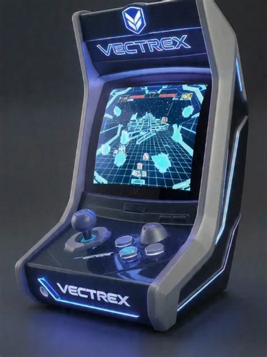 Get retro futuristic with this modern twist on the classic Vectrex! 📷📷 #vectrex #RetroGaming #GamingCommunity #NeonVibes #SilverLight #Reimagined