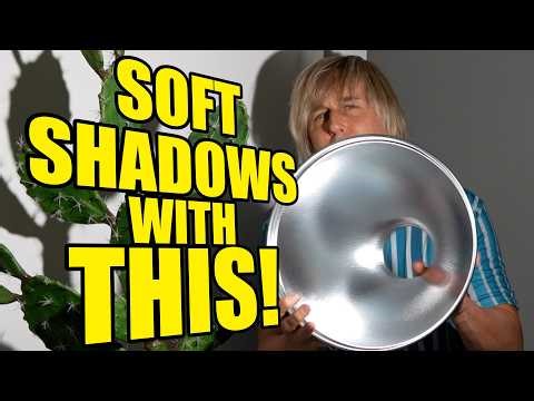 Getting Soft Shadows with Diffusion Directly on a Reflector instead of a Softbox for Outdoor Video