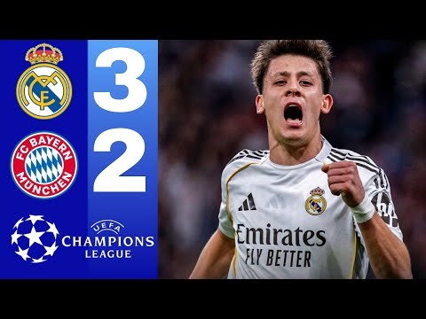 Real Madrid vs Bayern Munich Highlights Arda Güler free kick Goal • Michael Olise & Luis Díaz Goals