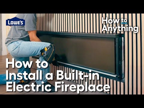 How to Install an Electric Fireplace in an Accent Wall | How To Anything
