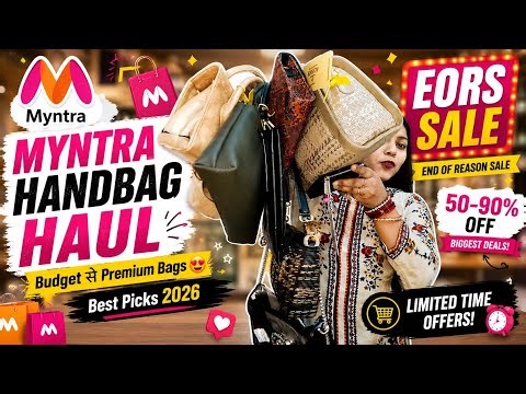 *Huge* Bag Haul ✨️ MYNTRA 💞SAVANA Affordable Bag