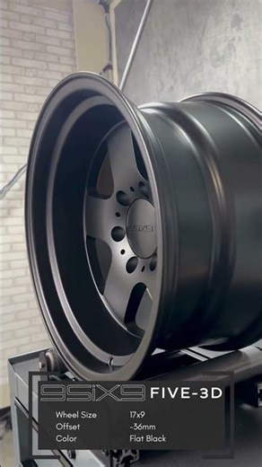 9SIX9 FIVE-3 Deep 17×9 Matte Black 6×139.7 [-36mm]