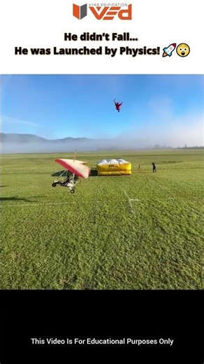 He Didn’t Fall… Physics LAUNCHED Him Safely 😱🚀#shorts #viral